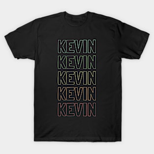 Kevin Name Pattern T-Shirt